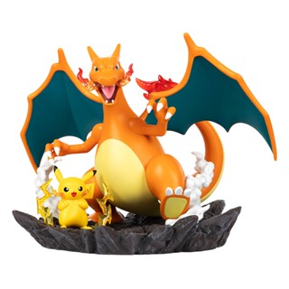 FUNISM 玩樂主義 寶可夢皮卡丘與噴火龍中尺寸公仔 FU21216