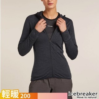 【Icebreaker】女 DESCENDER RealFleece 刷毛保暖連帽外套-200.夾克 IBBA56YN