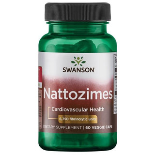全面免運 Swanson Nattozimes 專利三倍強力納豆激酶 6750FU 納豆 60 顆素食膠囊