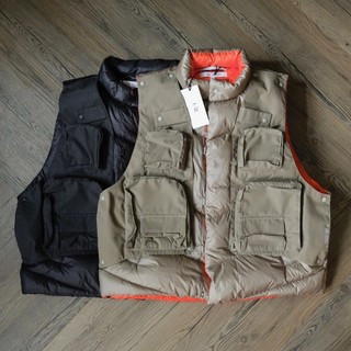 出清特價！F/CE. 2WAY DIAGONAL DOWN VEST 可拆卸多口袋機能羽絨馬甲
