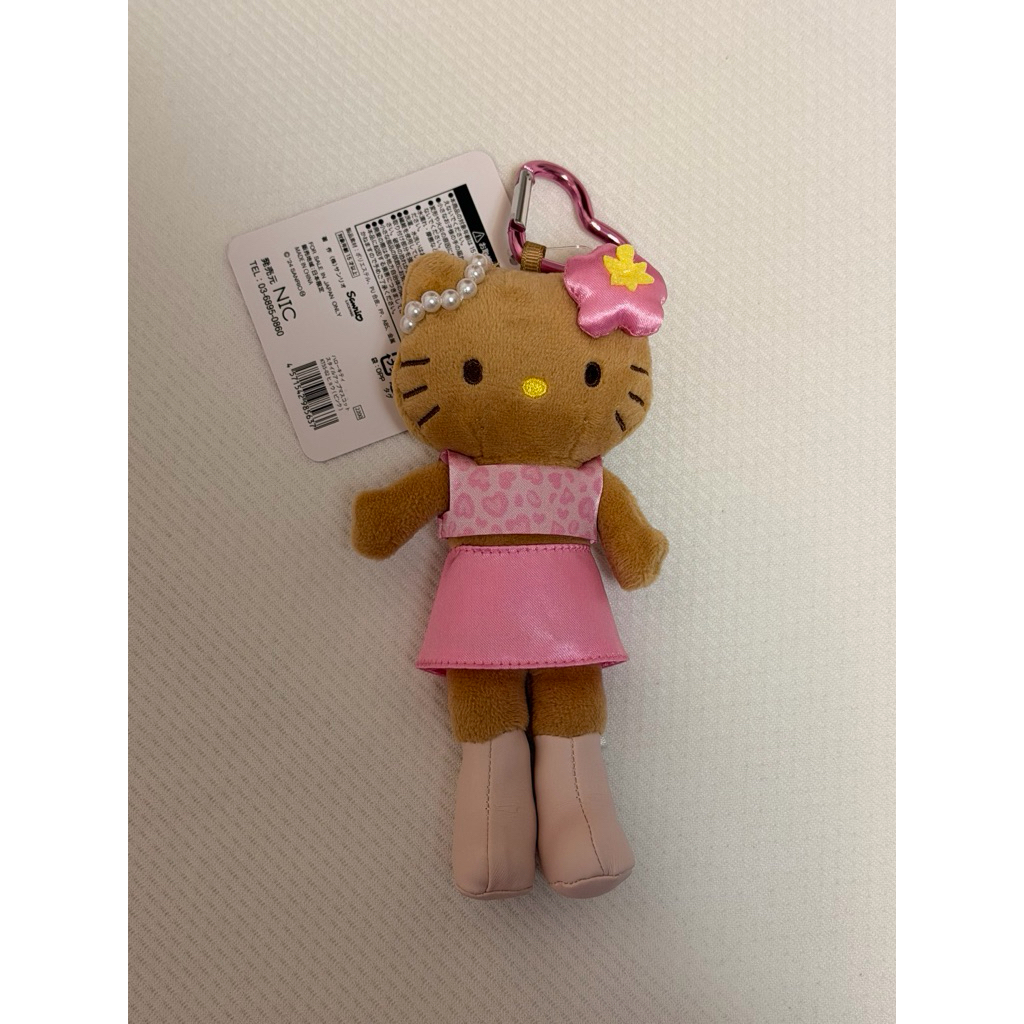 kitty彼安諾吊飾～粉色長腿kitty 豹紋kitty  斑馬紋kitty 上野限定kitty 韓國粉色kitty