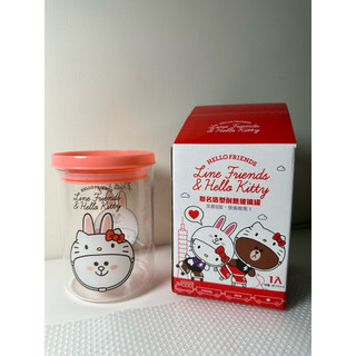 聯名造型耐熱玻璃罐（兔兔&Hello Kitty）大頭款