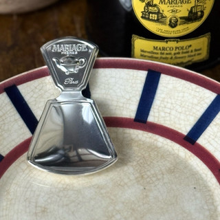 * 50810-迷人法國Mariage Frères 瑪黑鍍銀茶勺Mariage Frères Tea Scoop