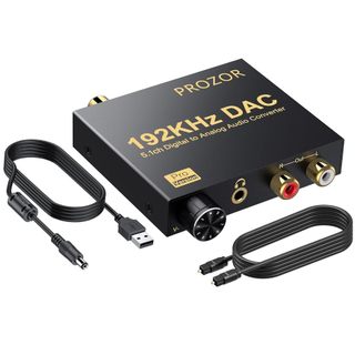 美國PROZOR Dolby/ DTS5.1CH DAC數位192KHz光纖與同軸類比轉換器-喇叭接電視【音響世界】