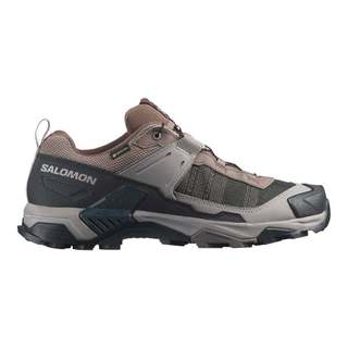Salomon 男 X ULTRA 5 Goretex 低筒登山鞋 灰/藍/灰-L47854600