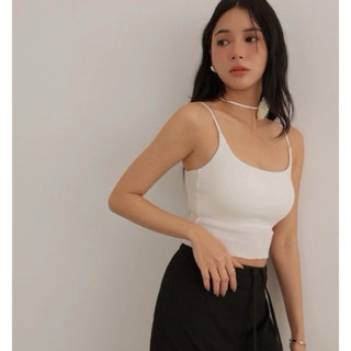 AIR SPACE LADY 百搭羅紋細肩背心 Bra top