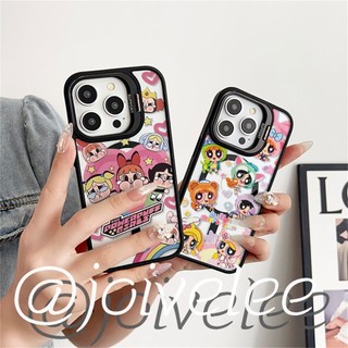卡通Magsafe磁吸鏡頭支架 愛心飛天小女警iPhone17 16 15 14 13 12 18 Pro max手機殼