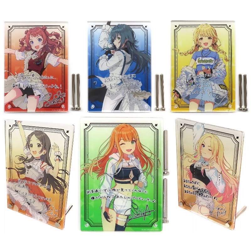 學園偶像大師 立牌 官方簽名&留言訓息 學園偶像大師 DEBUT LIVE 初 TOUR (6選項)