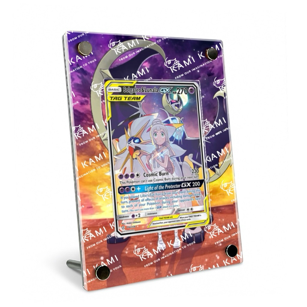 (本人繪製 非淘寶) 索爾加雷歐&露奈雅拉GX sr擴散式卡磚 莉莉艾tt 日月莉莉艾tt