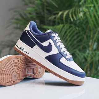 🔥革調~Nike Air Force1 college pack 白藍 撞色拼接 通勤百搭 板鞋 厚底增高 男女同款