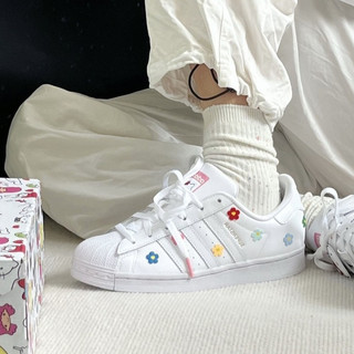 🔥革調 Hello Kitty x adidas originals SUPERSTAR 百搭舒適 板鞋 白色
