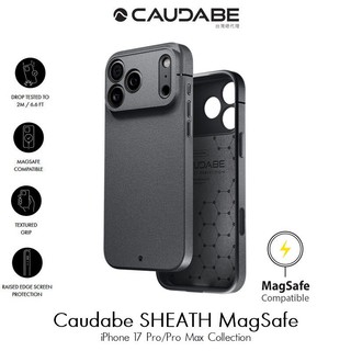 Caudabe SHEATH MagSafe iPhone 17 16 15 經典磁吸防摔保護殼 原色灰