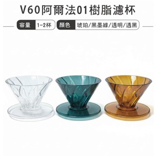 HARIO 阿爾法01樹脂濾杯 ／ADT-01-AB ADT-01-BG ADT-01-TB