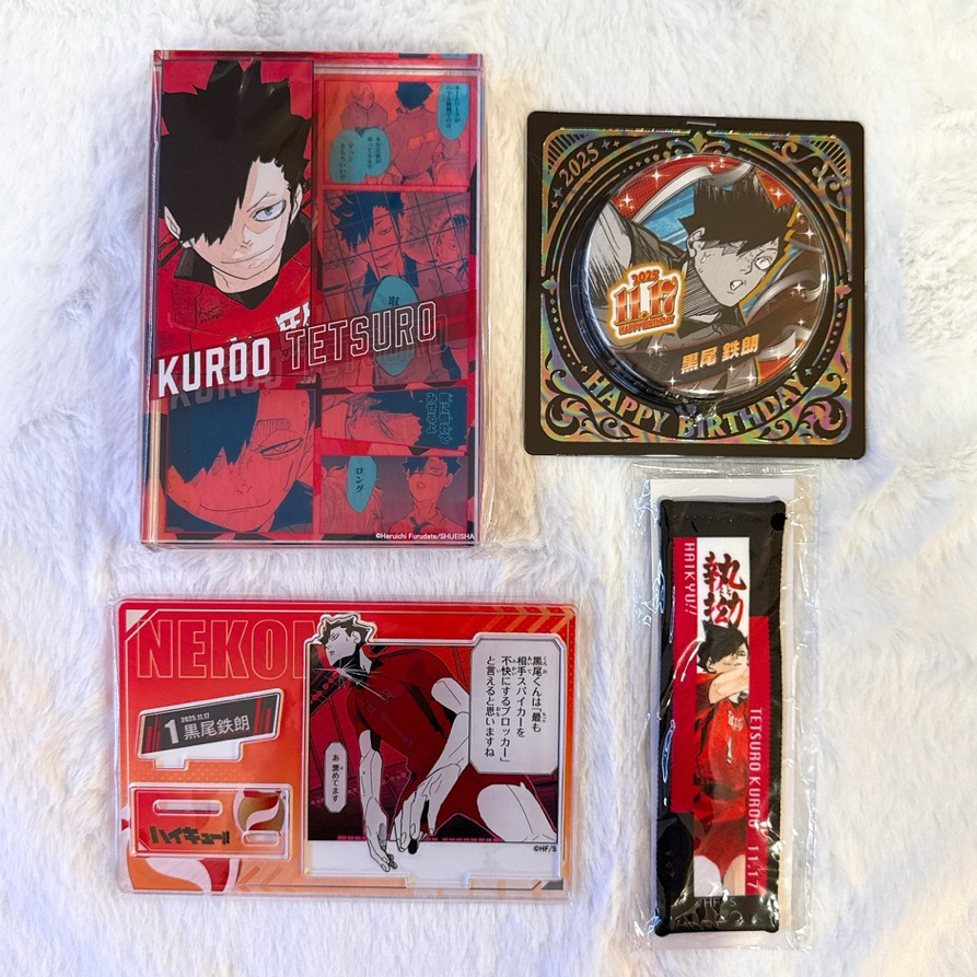 【TSK代購/預購】排球少年 ハイキュー JUMP 2025 生日 徽章 立牌 生日磚 背包 卡套 黑尾 黑尾鐵朗 研磨