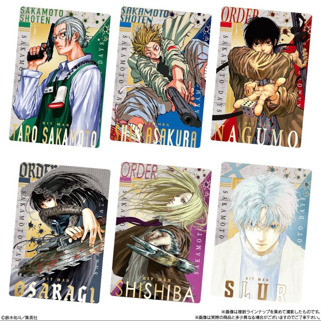 坂本日常 食玩卡一彈 餅卡 Vol.1 南雲與市 大佛 神神迴 坂本太郎 朝倉新 有月 樂 赤尾晶 莉音 勢羽夏生