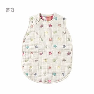 二手 Hoppetta 日本正品 蘑菇羊毛 六層紗 防踢背心 日本製 嬰兒 經典蘑菇
