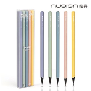 【Nusign紐賽】黑木彩桿鉛筆/2B/HB/10支裝(NS724)