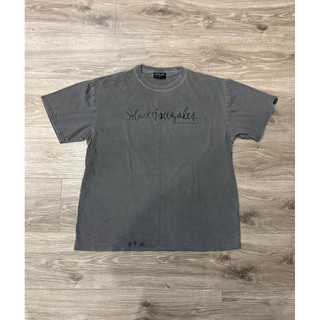 二手 男款 mark gonzales 水洗炭灰上衣 T恤 XL