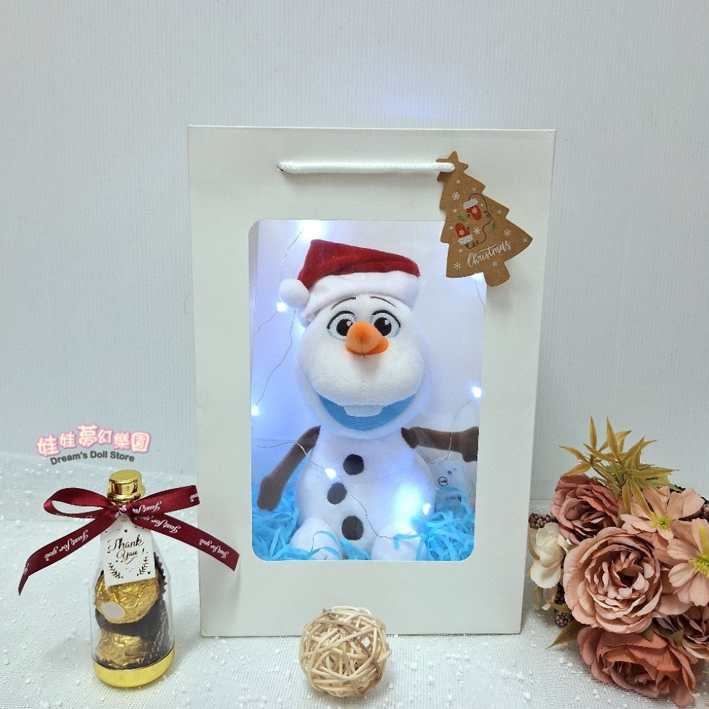 (現貨)可愛雪寶玩偶~雪寶禮物袋~聖誕禮物~金莎禮物袋~正版冰雪奇緣~雪寶娃娃~雪寶吊飾~雪寶~公主娃娃~生日禮物