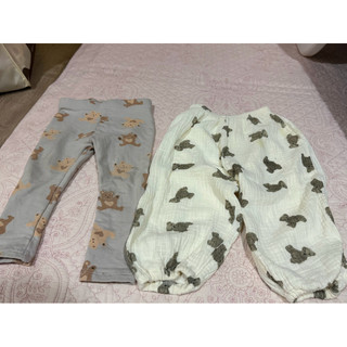 Zara 熊熊長褲 18-24 Teddy Bear Print Leggings內搭褲 短袖 條紋 洋裝