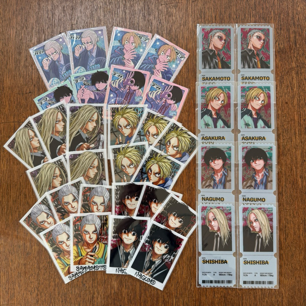 SAKAMOTO DAYS 坂本日常 原畫 透卡 書簽 小卡 坂本太郎 南雲 朝倉新 神神廻 勢羽夏生