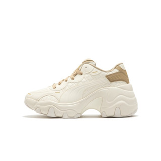 SIX PUMA Pulsar Wedge Wn‘s Deboss 流行休閒鞋 女款 老爹鞋 米金 396449-01