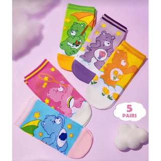 Care Bears 愛心熊 彩虹熊 短襪 襪子 藍熊 紫熊 粉紅熊