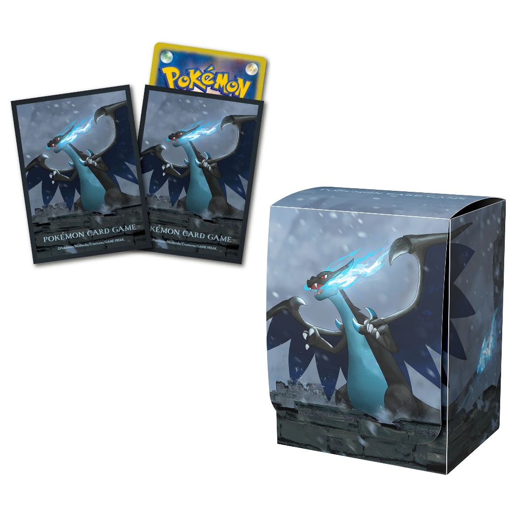 日本寶可夢中心 PTCG 超級噴火龍X 古城 卡套 卡盒 太晶慶典EX 超級勇氣 烈獄狂火X 超級進化夢想ex