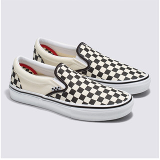 。VANS。Skate Slip-On 黑白棋盤格專業滑板鞋
