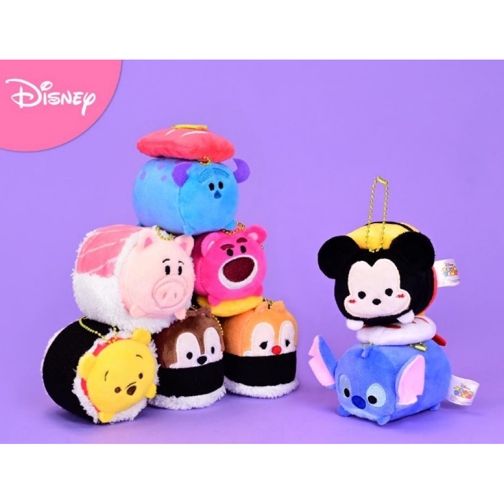 3吋 TSUM TSUM壽司系列 壽司娃娃 迪士尼壽司吊飾系列 史迪奇 熊抱哥 奇奇 火腿豬 吊飾 玩偶 絨毛玩具