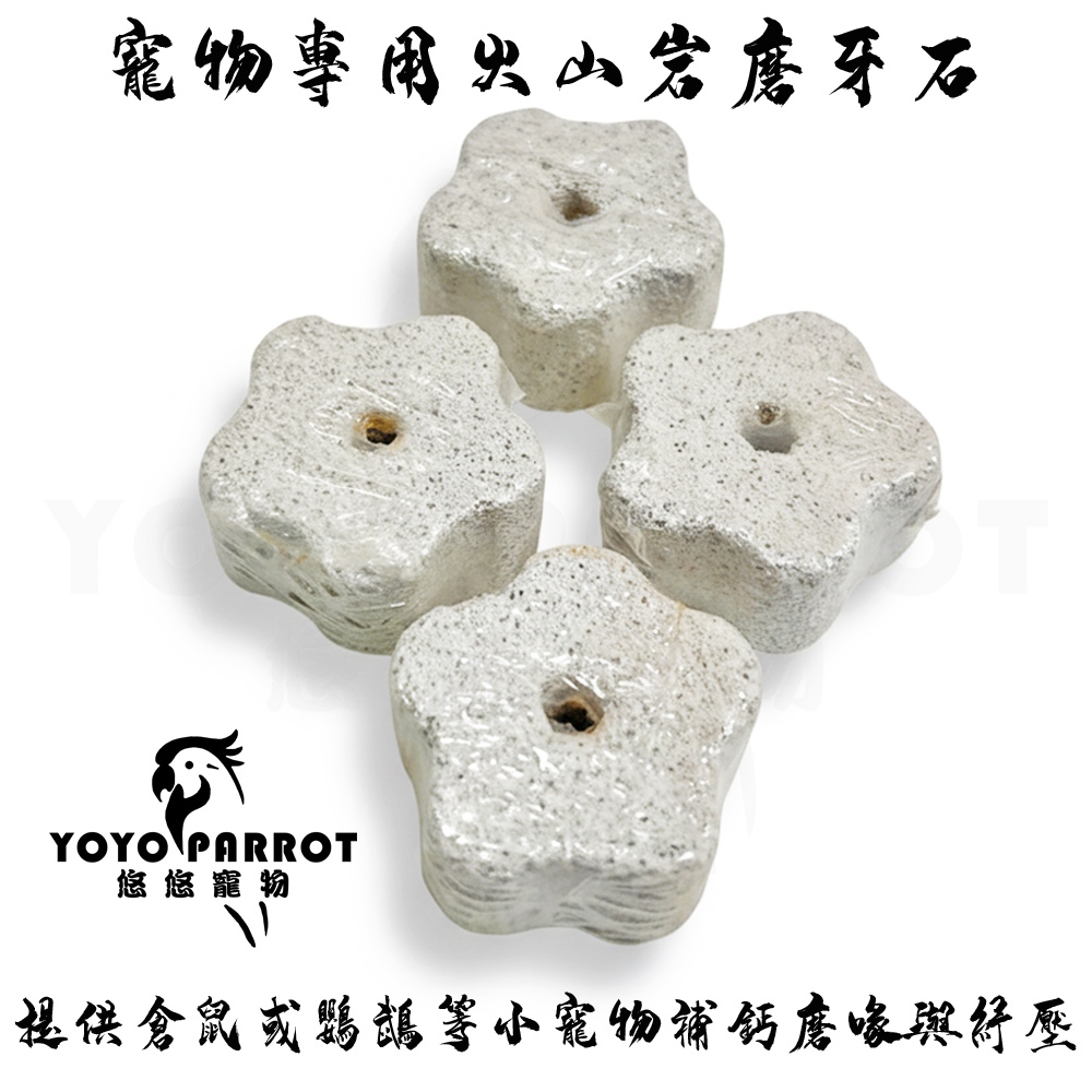 【鸚鵡樂悠悠】 寵物專用火山岩磨牙石 磨牙石 鸚鵡磨牙 補鈣 鸚鵡鈣粉 鸚鵡用品