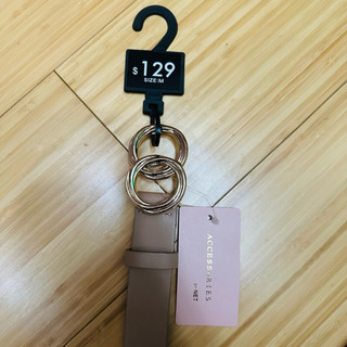 ［全新 吊牌未剪］杏卡色 皮帶 腰帶 Net皮帶 ootd 女性配件