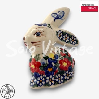 【SOLO歐洲家居】波蘭製 Vena 波蘭陶 10cm 兔子擺飾 蝴蝶花園系列 居家裝飾 生日禮物 復活節
