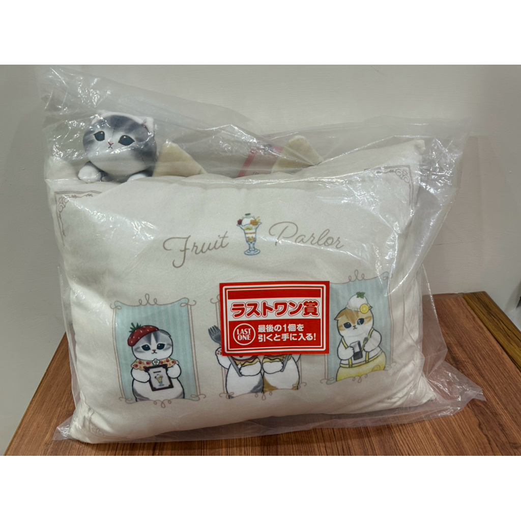 全新～日本🇯🇵一番賞～貓福珊迪 mofusand  Fruit Parlor 貓福水果枕頭 貓福大抱枕 貓福水果大抱枕娃