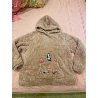 Net 桃色獨角獸保暖兒童帽T 女童kid 14