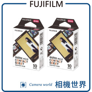 【富士軟片】 富士 instax mini 拍立得底片-CONTACT SHEET 懷舊底片風 (2入組) FUJI