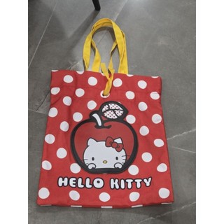 全新Hello Kitty蘋果束口肩背包 束口袋 42x36cm