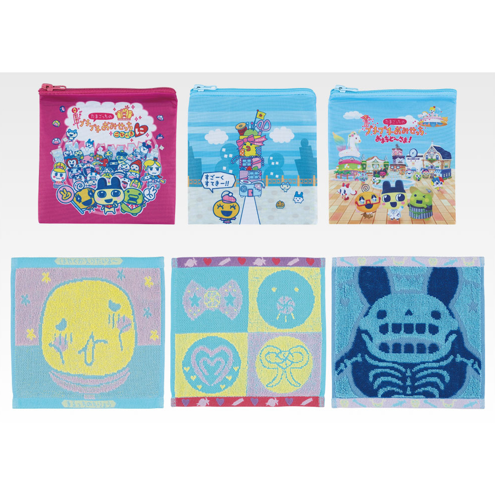 塔麻可吉 Tamagotchi 電子雞《歡迎光臨！塔麻歌子開心鎮》 一番賞 F賞 小方巾 收納袋