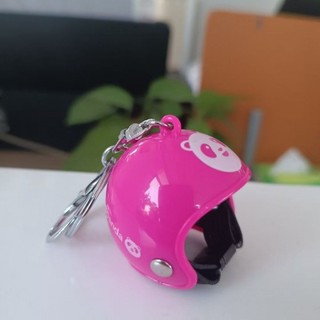 G27 台灣現貨 卡通造型安全帽吊飾 LED吊飾 鑰匙圈 紀念品 掛件 禮物 卡通造型安全帽鑰匙扣 水果 黑8 小蝸