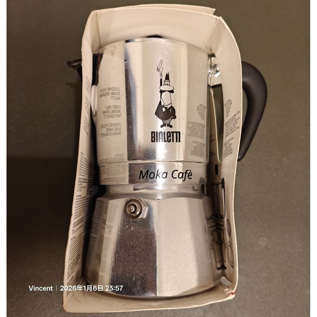 全新 BIALETTI MOKA CAFE 意大利 摩卡壺 3人份 三人份 3杯份 三杯份