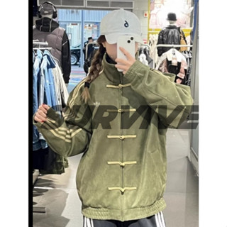 【Survive 3XL】ADIDAS 中國結 中國風 麂皮 運動休閒 唐裝外套 夾克 外搭 男女裝 情侶裝 大尺碼