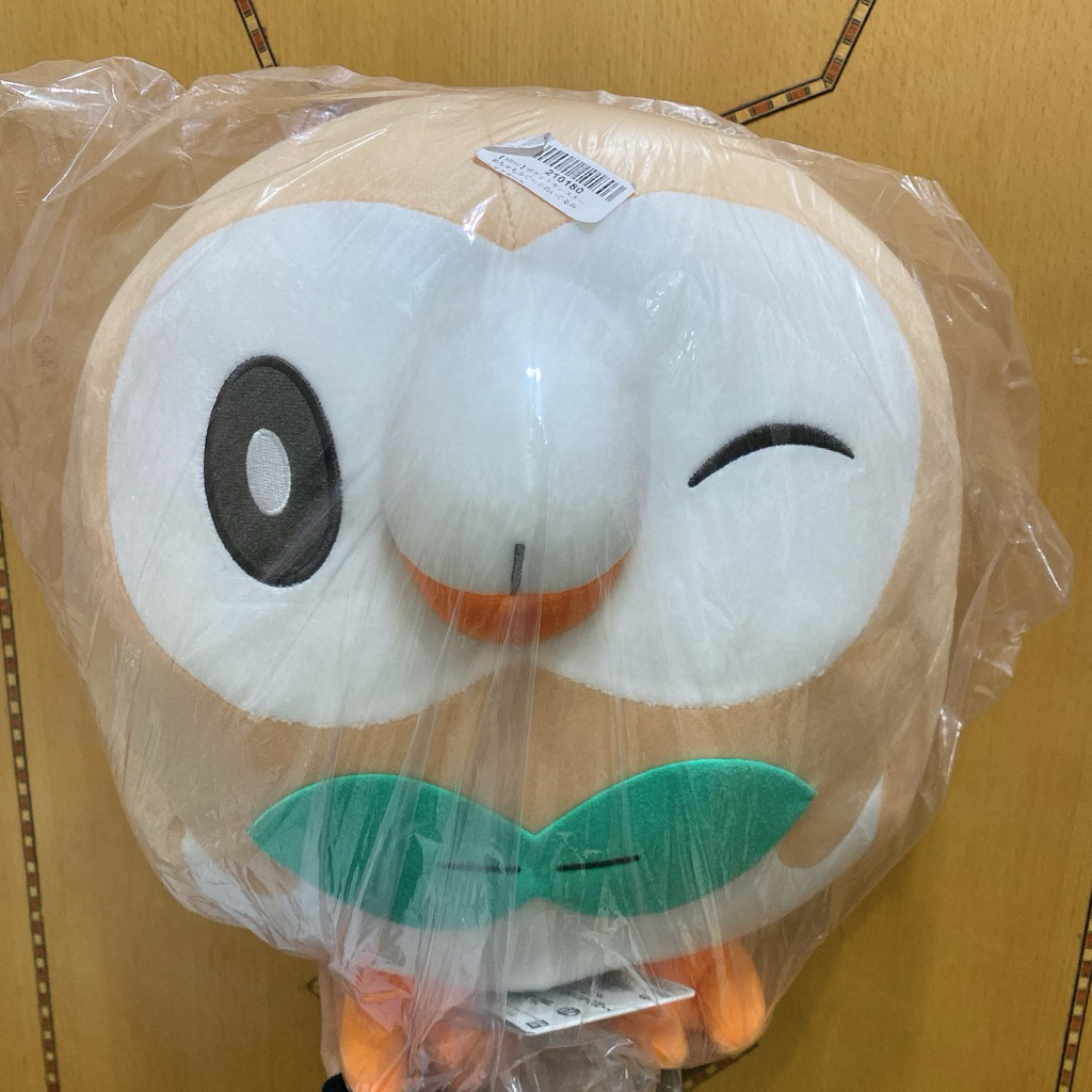 正版 日版 Pokemon 精靈寶可夢 寶可夢 神奇寶貝 木木梟 趴姿 絨毛 娃娃 玩偶 日本 萬代 景品