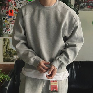 正韓厚實美國棉肩線剪裁內抓絨長袖衛衣 4色 YUPPIE 預購商品 0105