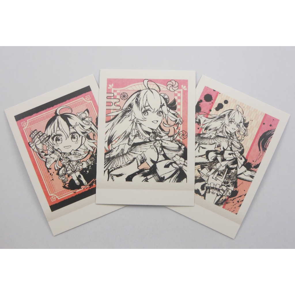 【旅人事務所】日空版 Hololive 墨彩の宴 零期生 菁櫻 櫻巫女 さくらみこ 拍立得風 收藏卡(3款1組)