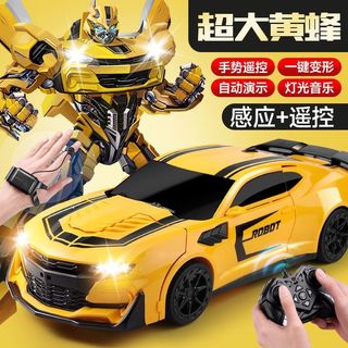 ☆台現免運☆🔥2026新款熱銷🔥 手勢感應變形可控車 電動大黃蜂 變形可控汽車 金剛機器人 漂移賽車 男孩玩具 交換禮物