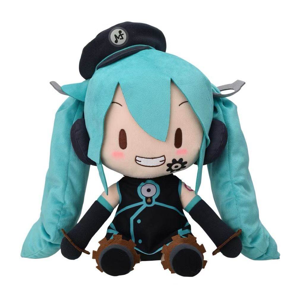 黑客優品《 初音未來 》初音 Miku SEGA 音樂工廠 墮惡天使 DIVA-X fufu 豆豆眼 玩偶 布偶 娃娃