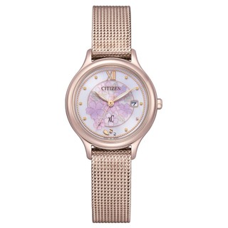 CITIZEN 星辰錶 EW2638-56A xc 亞洲限定 Sakura pink 櫻花粉紅金時尚光動能女錶 28mm