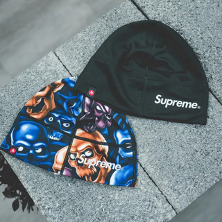 【Focus Store】Supreme x Marmot Base Layer 聯名 毛帽 骷髏 黑 冬季 保暖 帽子