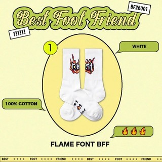 BEST FOOT FRIEND /BFF襪 Flame font_火焰字型BFF襪【PS中壢】