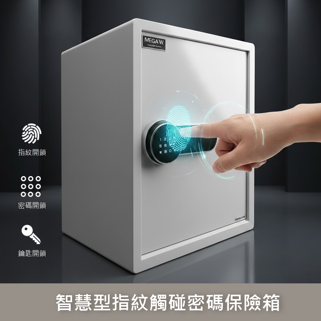 聚富小型實用指紋密碼保險箱家庭、公司、教會超值實惠好選擇